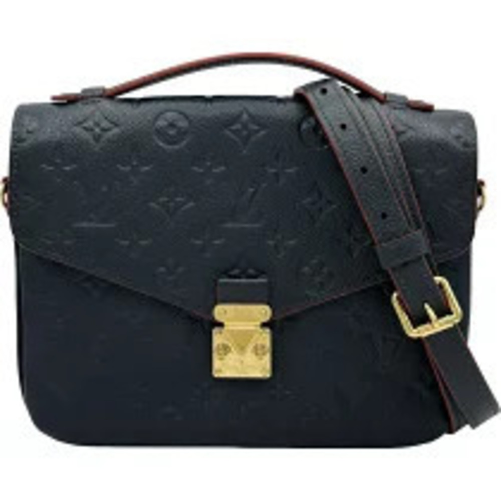 Louis Vuitton Pochette Metis Navy Blue Monogram Empreinte Shoulder Bag